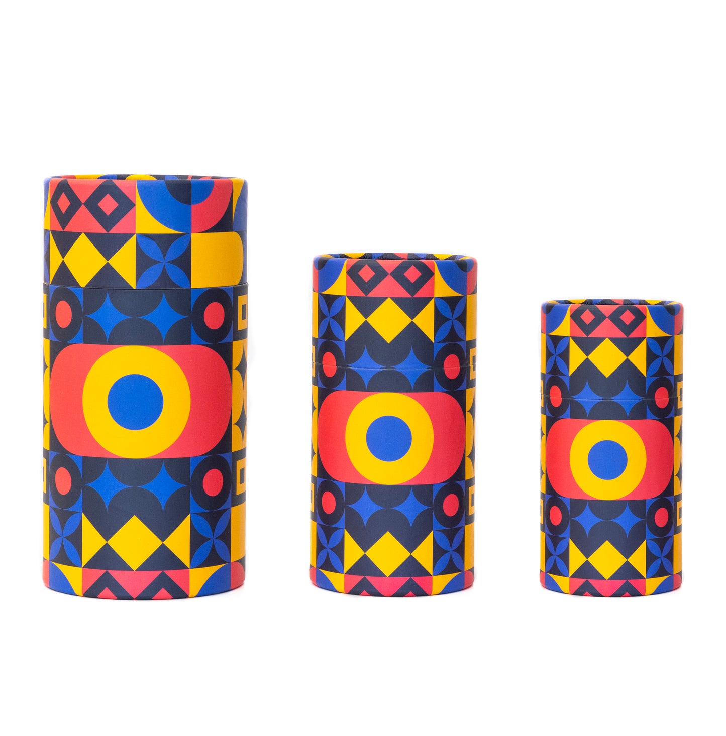 Fozy Buds Marble Round Gift Boxes With Lids Geometric Design, Set of 3 Gift Box, Assorted Sizes Nesting Gift Boxes, Paperboard Storage Tubes