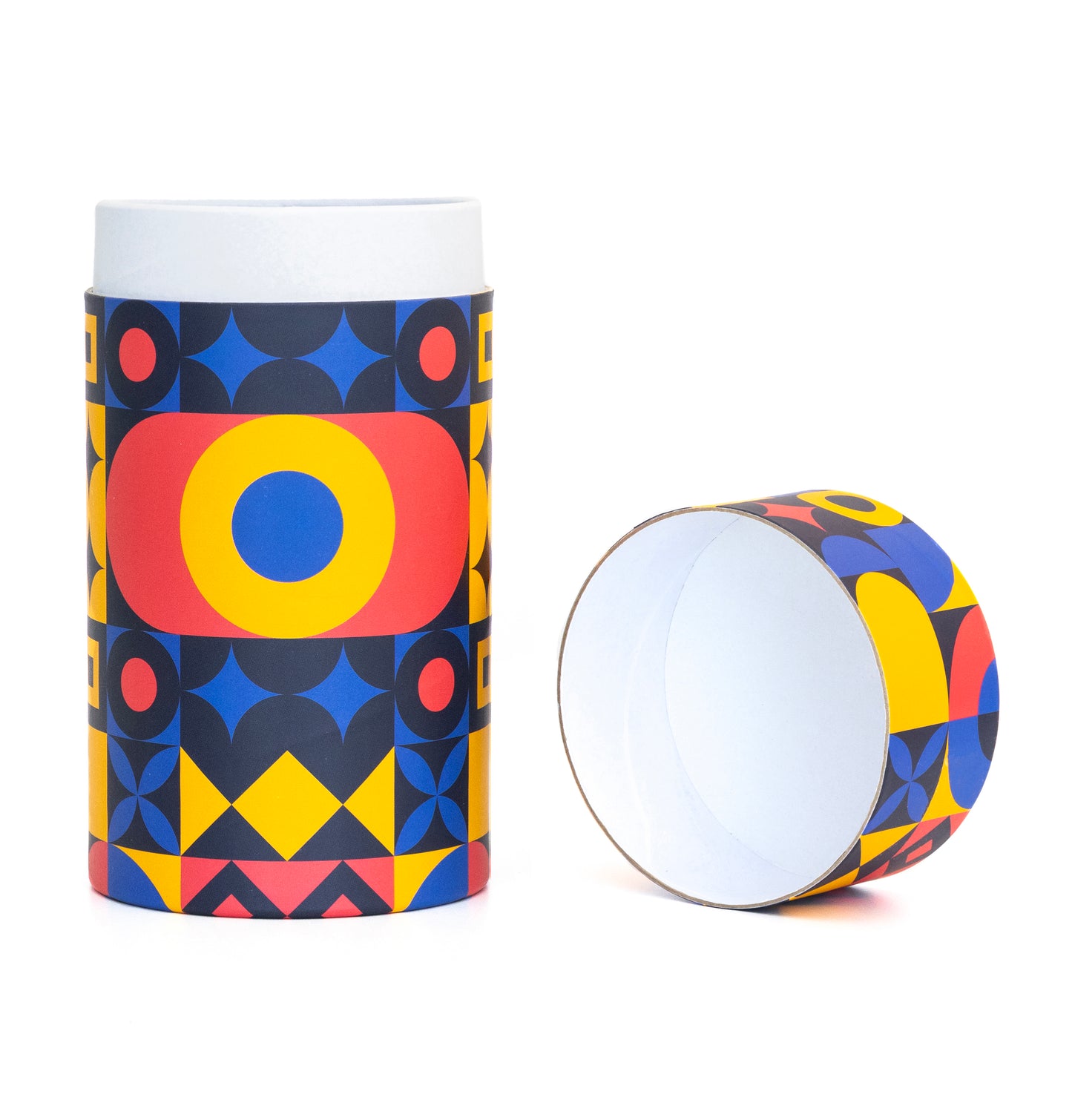 Fozy Buds Marble Round Gift Boxes With Lids Geometric Design, Set of 3 Gift Box, Assorted Sizes Nesting Gift Boxes, Paperboard Storage Tubes