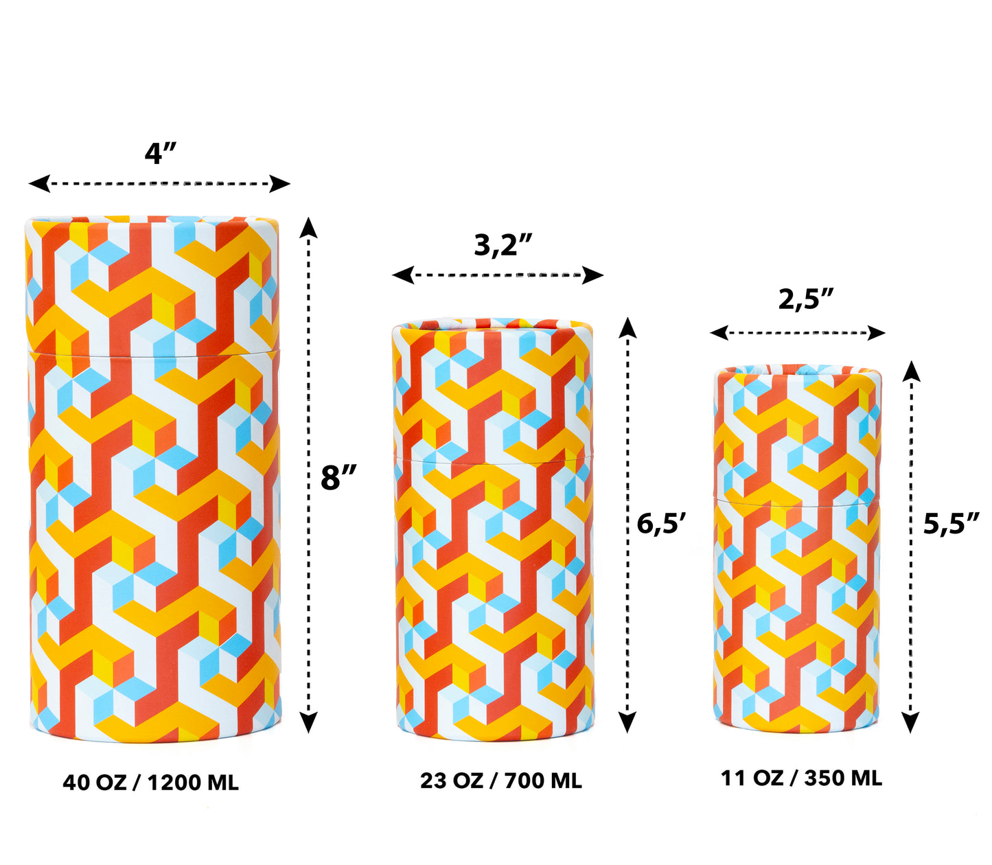 Fozy Buds Marble Round Gift Boxes With Lids Stripe Design, Set of 3 Gift Box, Assorted Sizes Nesting Gift Boxes, Paperboard Storage Tubes
