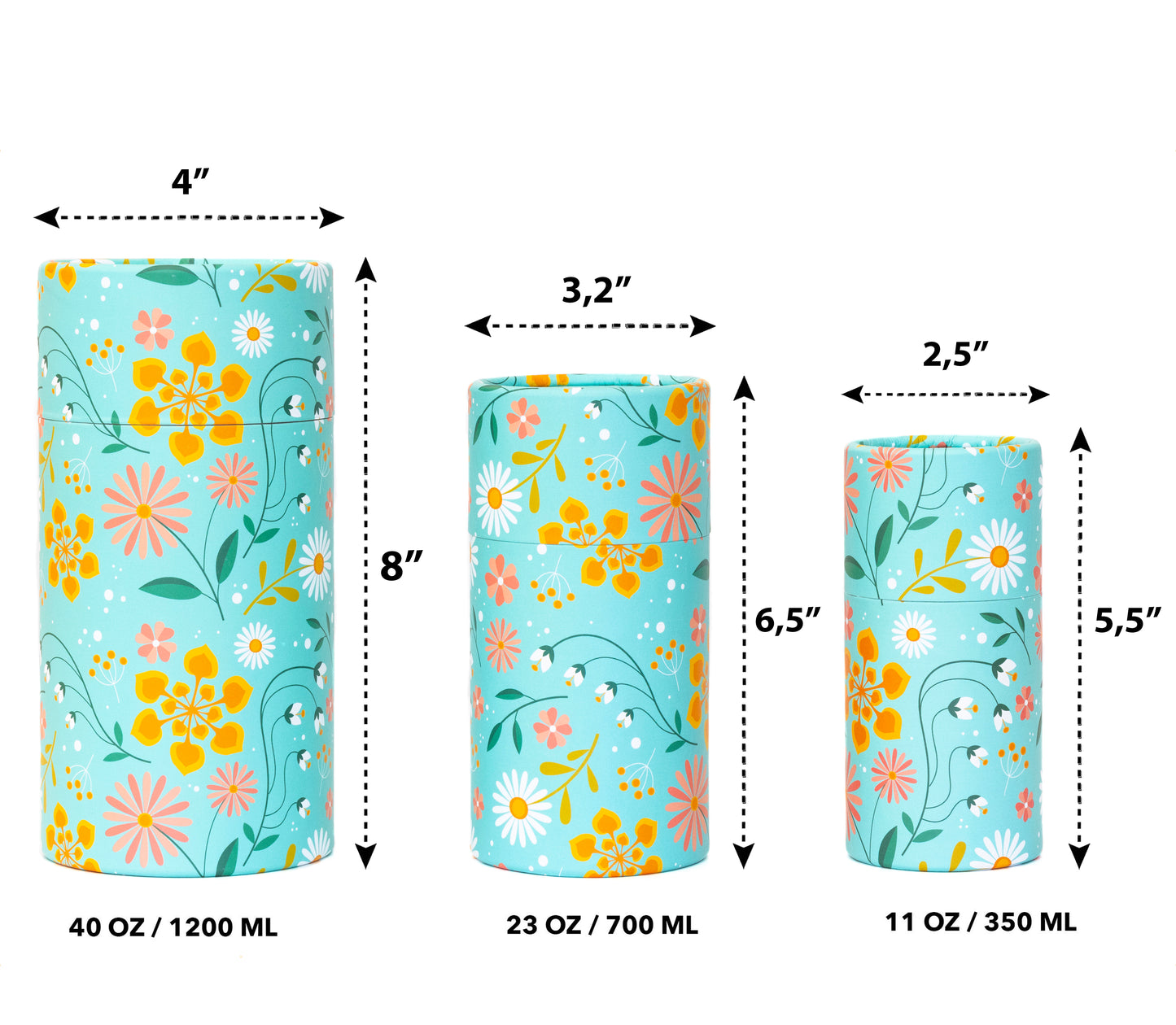 Fozy Buds Marble Round Gift Boxes With Lids Floral Design, Set of 3 Gift Box, Assorted Sizes Nesting Gift Boxes, Paperboard Storage Tubes