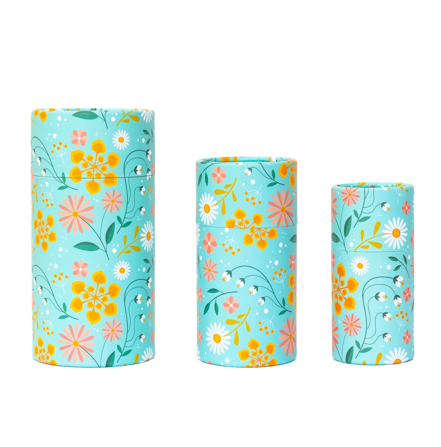 Fozy Buds Marble Round Gift Boxes With Lids Floral Design, Set of 3 Gift Box, Assorted Sizes Nesting Gift Boxes, Paperboard Storage Tubes