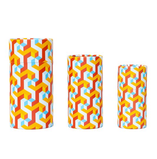 Fozy Buds Marble Round Gift Boxes With Lids Stripe Design, Set of 3 Gift Box, Assorted Sizes Nesting Gift Boxes, Paperboard Storage Tubes