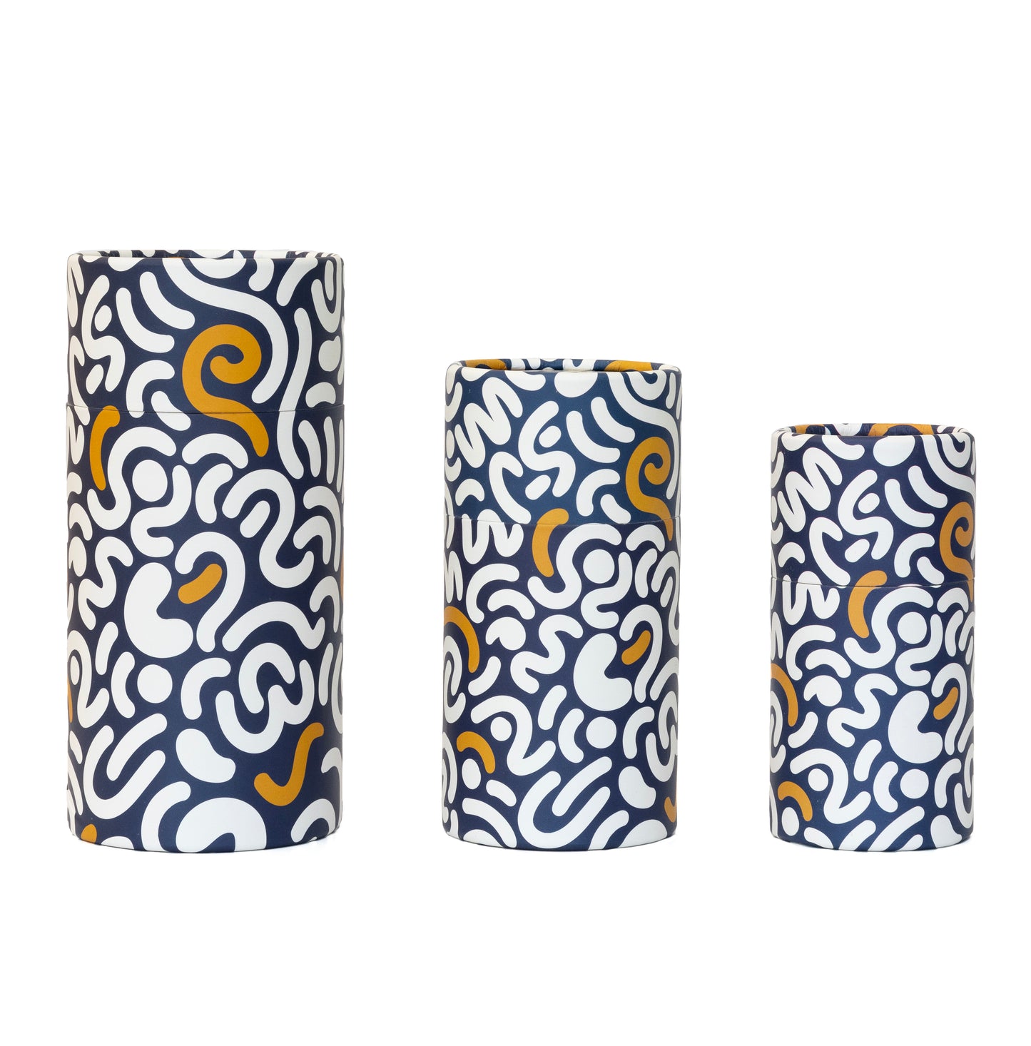 Fozy Buds Marble Round Gift Boxes With Lids WavyStripe Design, Set of 3 Gift Box, Assorted Sizes Nesting Gift Boxes, Paperboard Storage Tubes