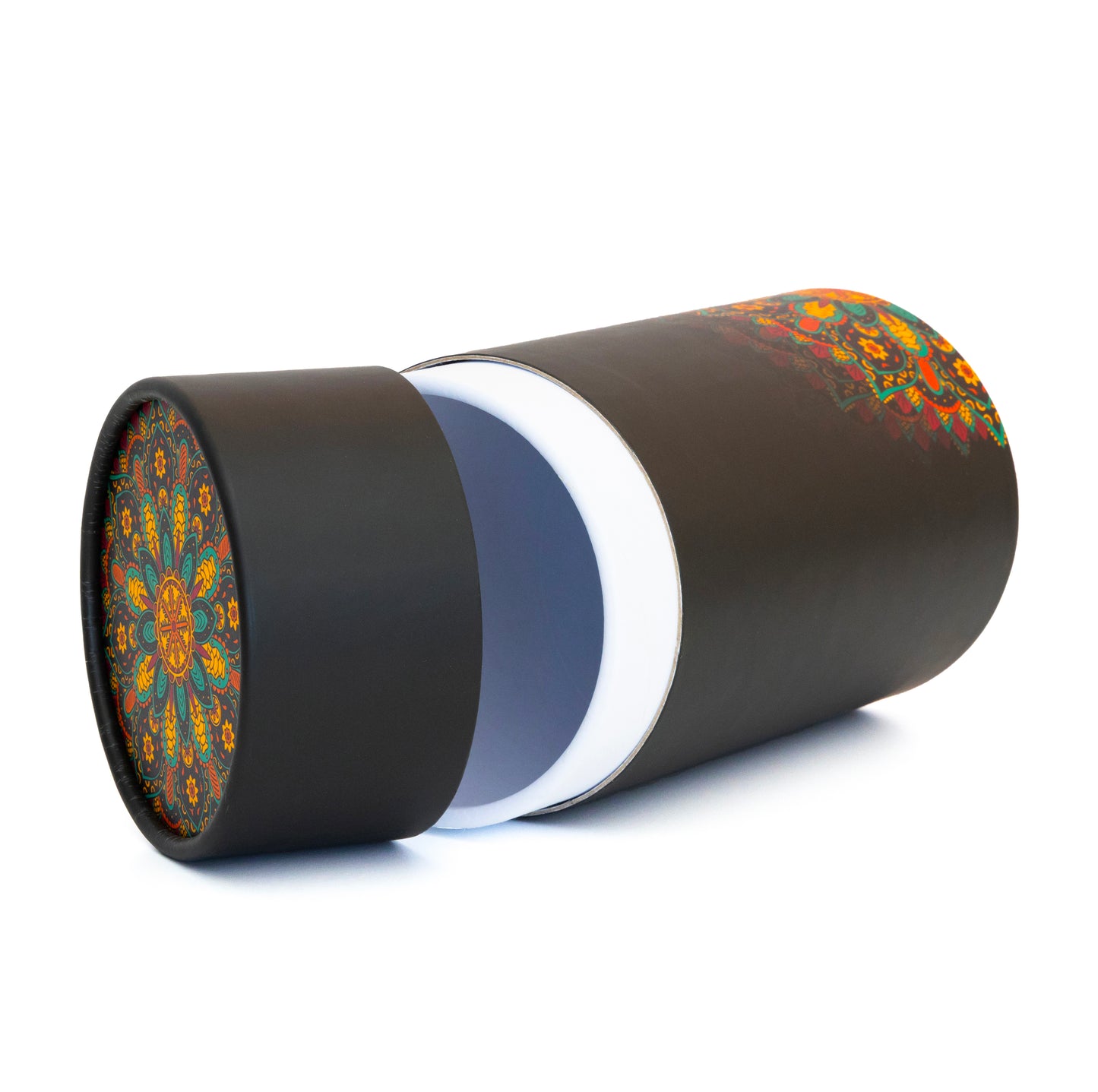 Fozy Buds Marble Round Gift Boxes With Lids Mandala Design, Set of 3 Gift Box, Assorted Sizes Nesting Gift Boxes, Paperboard Storage Tubes