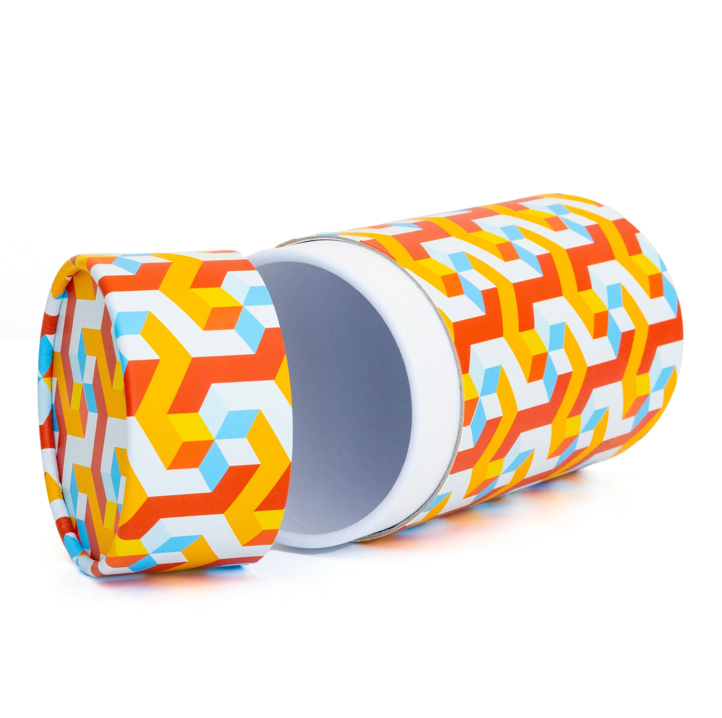 Fozy Buds Marble Round Gift Boxes With Lids Stripe Design, Set of 3 Gift Box, Assorted Sizes Nesting Gift Boxes, Paperboard Storage Tubes