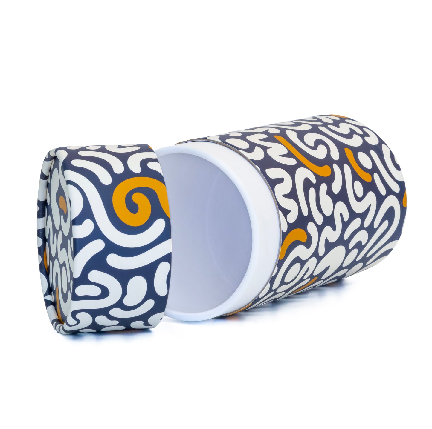 Fozy Buds Marble Round Gift Boxes With Lids WavyStripe Design, Set of 3 Gift Box, Assorted Sizes Nesting Gift Boxes, Paperboard Storage Tubes