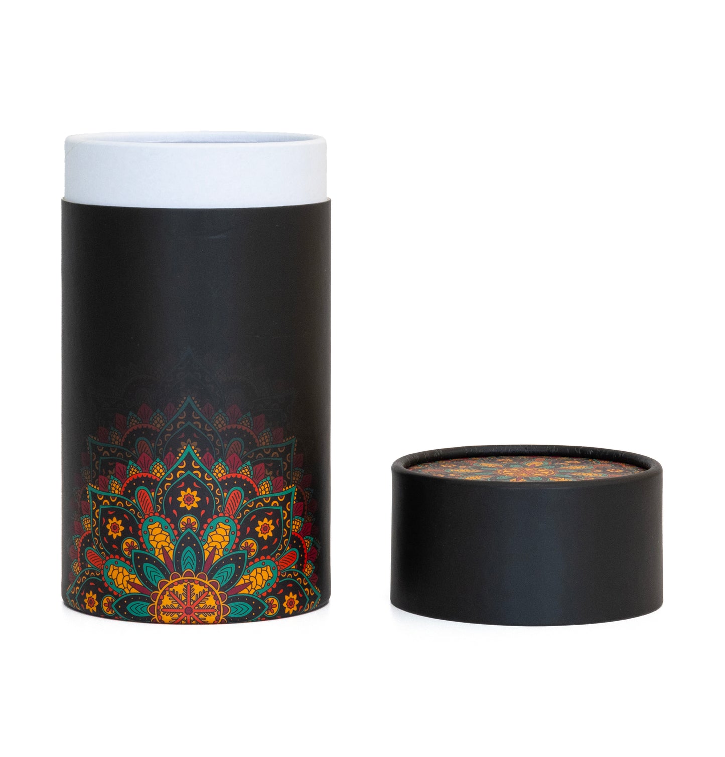 Fozy Buds Marble Round Gift Boxes With Lids Mandala Design, Set of 3 Gift Box, Assorted Sizes Nesting Gift Boxes, Paperboard Storage Tubes