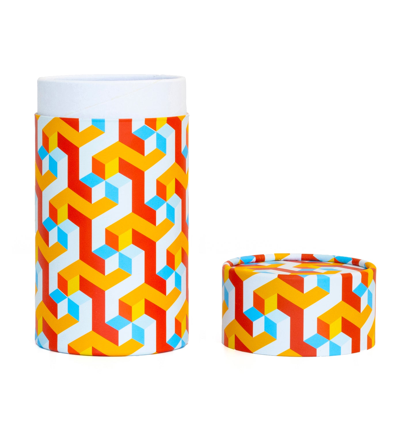 Fozy Buds Marble Round Gift Boxes With Lids Stripe Design, Set of 3 Gift Box, Assorted Sizes Nesting Gift Boxes, Paperboard Storage Tubes