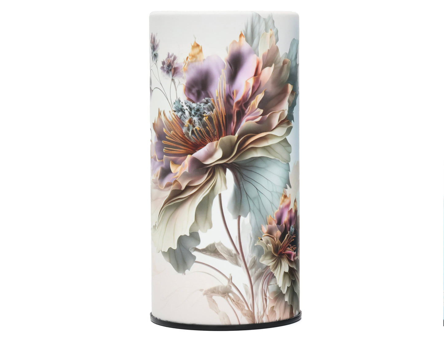 Car Tissues Holder with Facial Tissues, Floral, 3 PK, Travel Tissue Tubes for Car Box Container