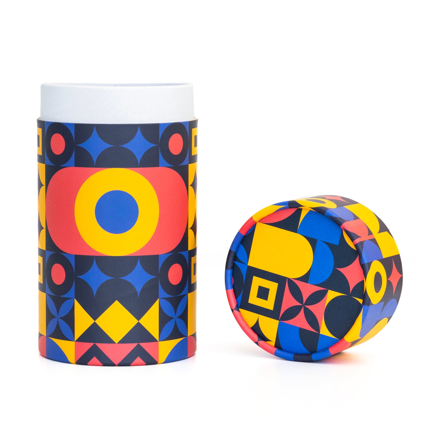 Fozy Buds Marble Round Gift Boxes With Lids Geometric Design, Set of 3 Gift Box, Assorted Sizes Nesting Gift Boxes, Paperboard Storage Tubes