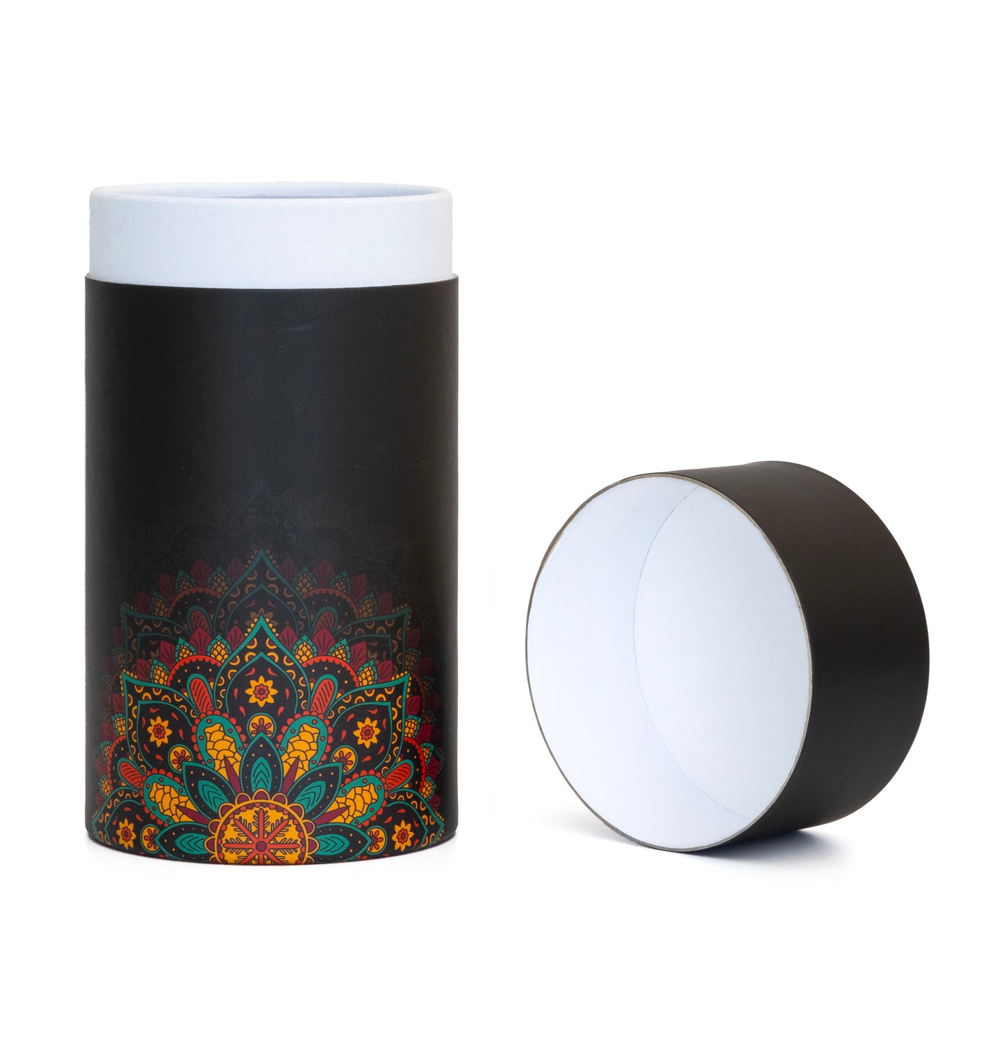 Fozy Buds Marble Round Gift Boxes With Lids Mandala Design, Set of 3 Gift Box, Assorted Sizes Nesting Gift Boxes, Paperboard Storage Tubes