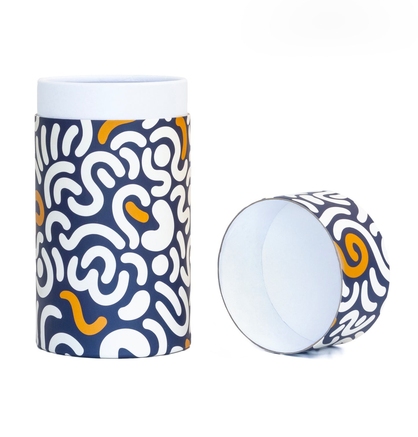 Fozy Buds Marble Round Gift Boxes With Lids WavyStripe Design, Set of 3 Gift Box, Assorted Sizes Nesting Gift Boxes, Paperboard Storage Tubes